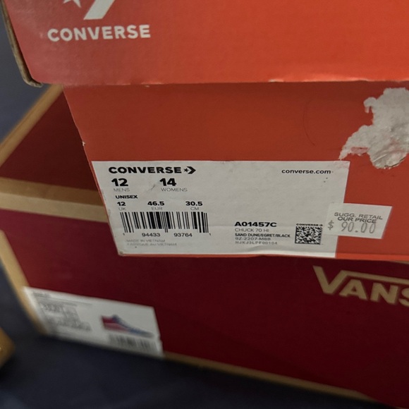 Converse Men's Tan High-Top Sneakers - Picture 5 of 7